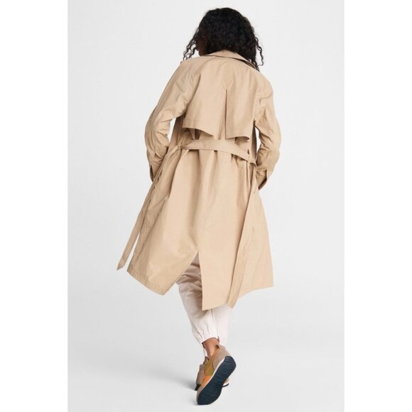 Rag & Bone Classic Cotton Trench Coat Khaki Size M - Picture 13 of 14